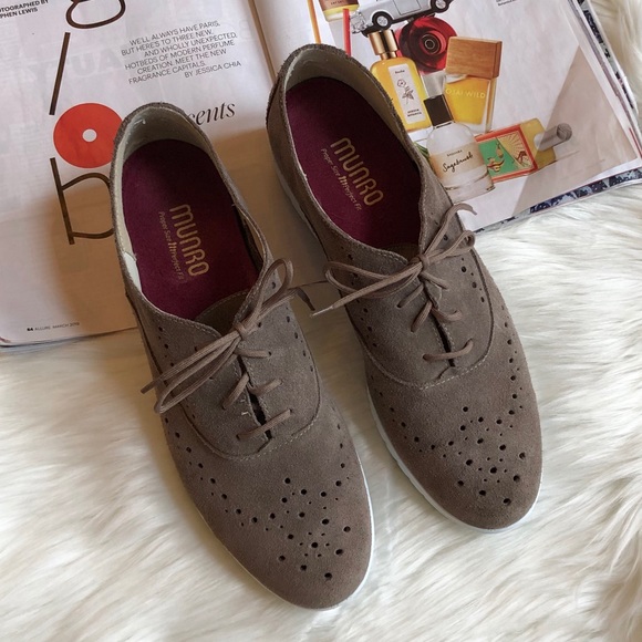 Munro American Taupe Suede Sneakers - Picture 8 of 8
